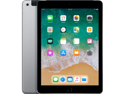 9.7-inch iPad (2018): Wi-Fi + Cellular, 32GB, Space Gray - MR6N2NF/A